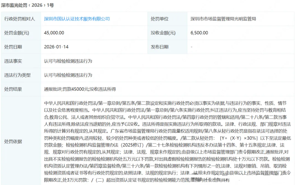 深圳市国认认证技术服务有限公司